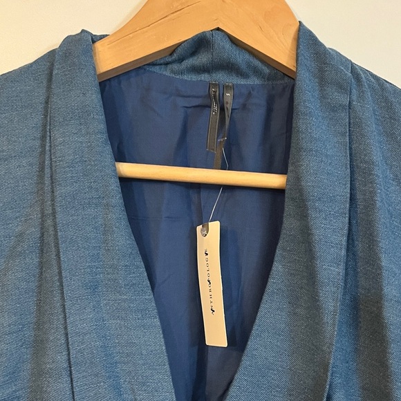 Anthropologie The Tommie Denim Eyelet Trim Dress Size Small NWT - Picture 13 of 16